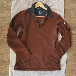 Kuhl fleece sweater, men's small, rust
